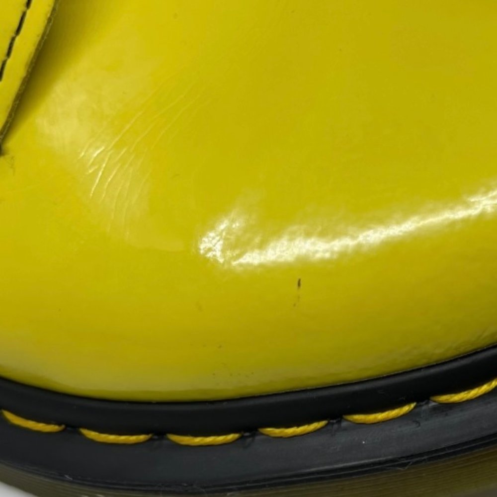 DR. MARTENS Yellow Patent Leather Ankle Boots - Picture 5 of 12